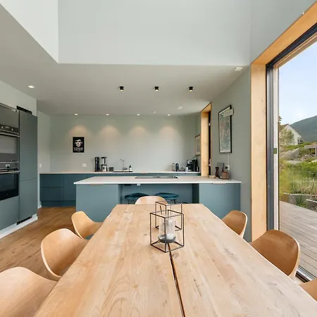 Modern House By The Fjord In Sandane, Nordfjord.