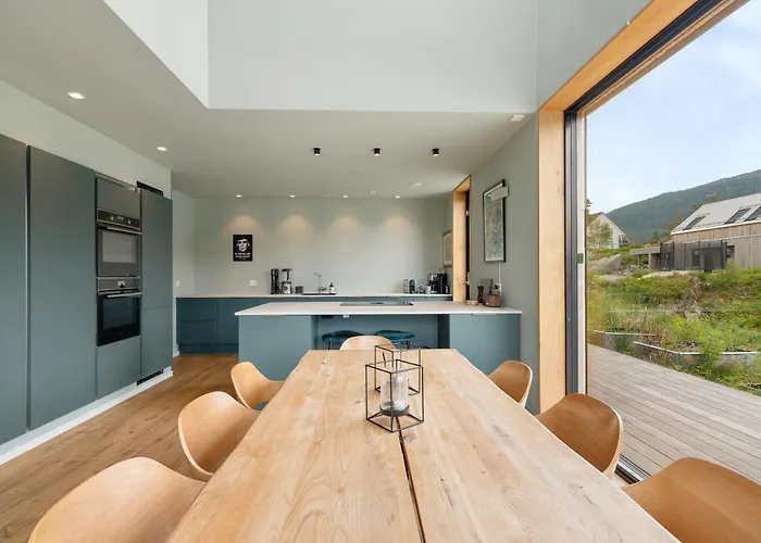 Modern House By The Fjord In Sandane, Nordfjord.