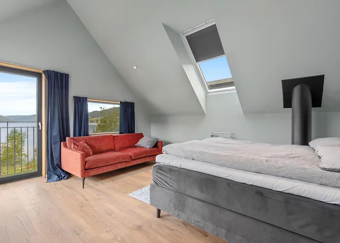 Villa Modern House By The Fjord In Sandane, Nordfjord. *